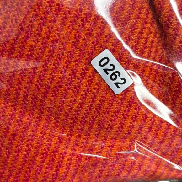 Louis Castel Golf Preppy Wool Blend Sweater Vest Size 110-XXL Orange Red Striped - Picture 12 of 12